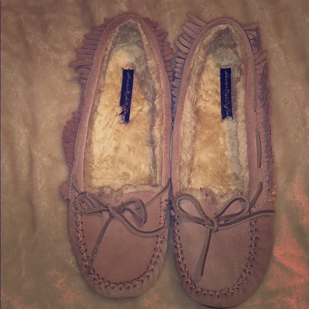 American Eagle Outfitters Pink/Purple Moccasins